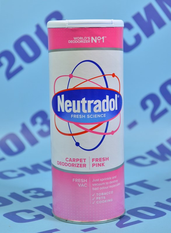 Нютрадол Фреш Пинк дезодорираща пудра за килими и мокети 350гр