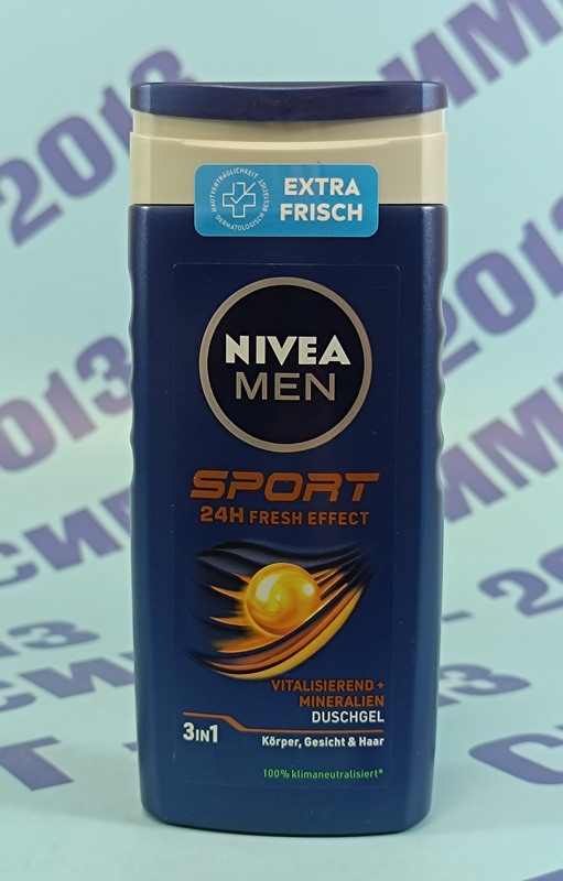 Нивеа Мен 3в1 Спорт душ гел 250мл